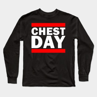 Chest Day Gym Parody Shirt (For Dark Colors) Long Sleeve T-Shirt